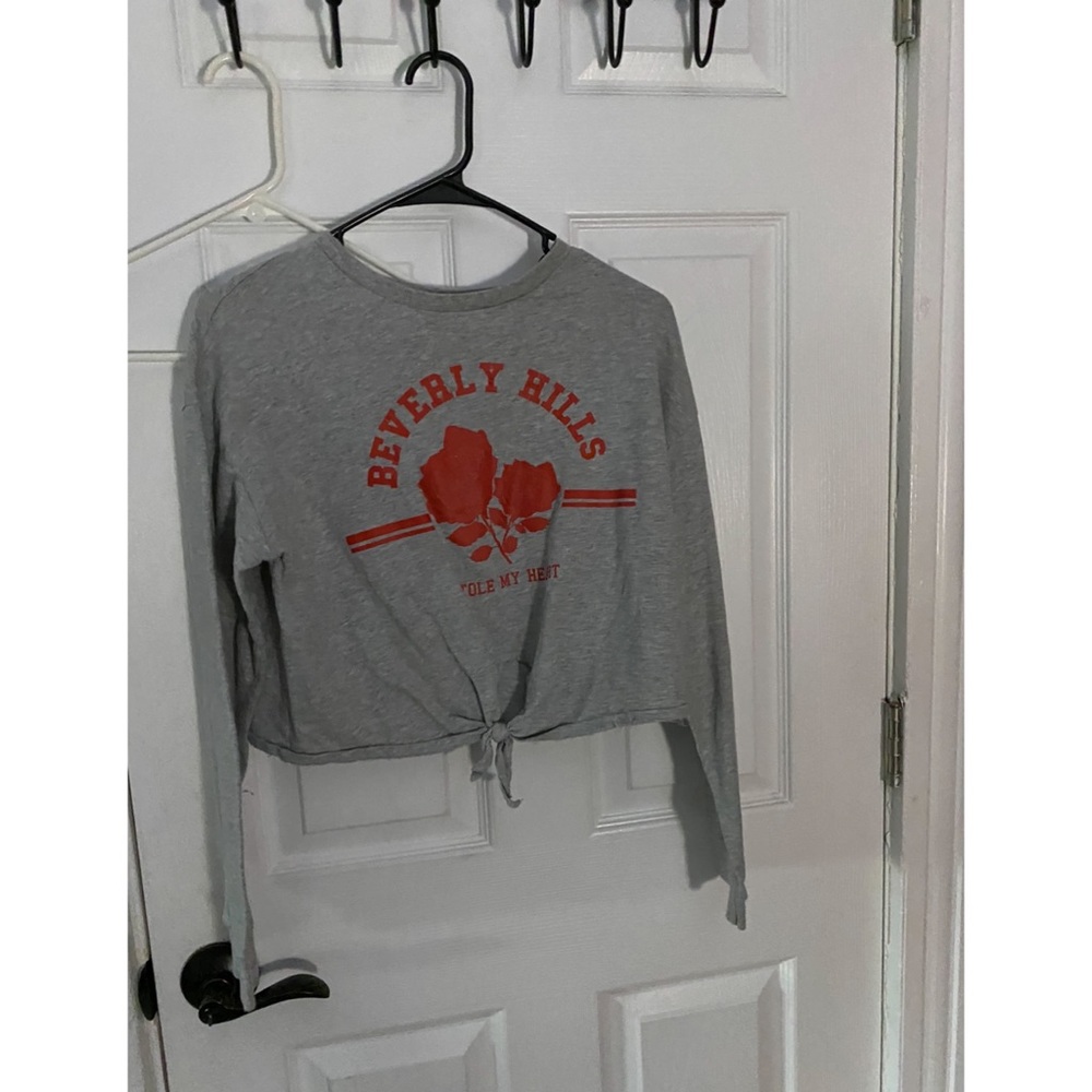 Grey crop top